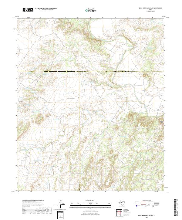 Dead Indian Mountain topographic map thumbnail