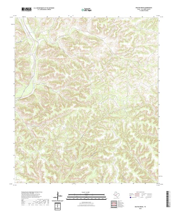 Deaton Draw 2022 topographic map thumbnail