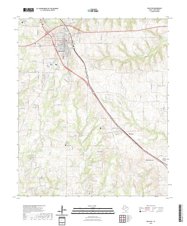 Decatur 2022 topographic map thumbnail