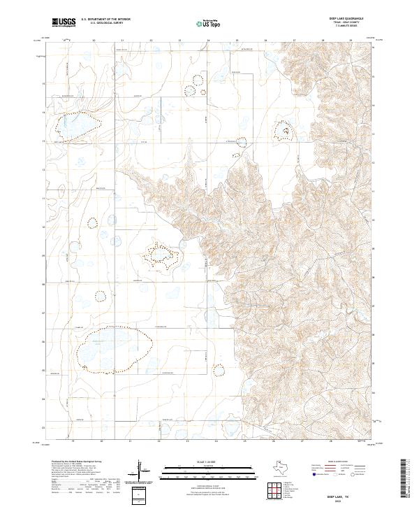 Deep Lake 2022 topographic map thumbnail