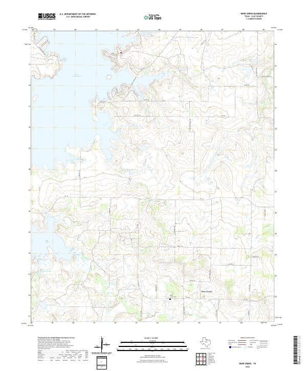 Deer Creek 2022 topographic map thumbnail