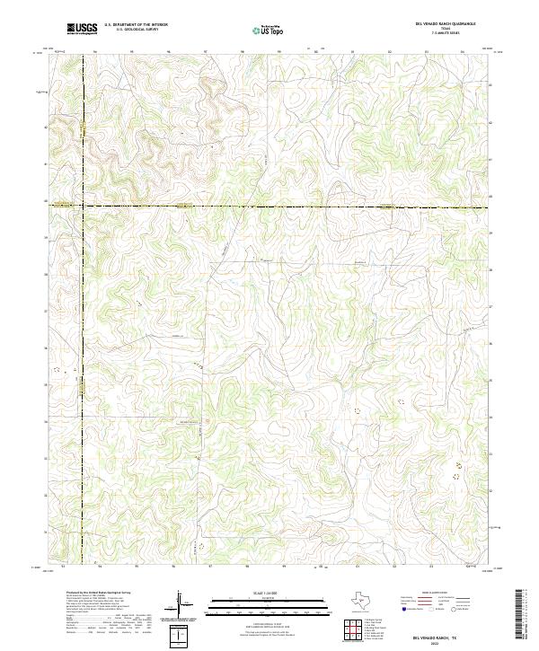 Del Venado Ranch 2022 topographic map thumbnail