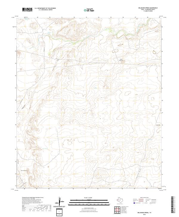 Delaware Spring 2022 topographic map thumbnail
