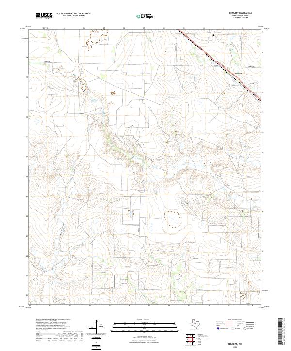 Dermott 2022 topographic map preview