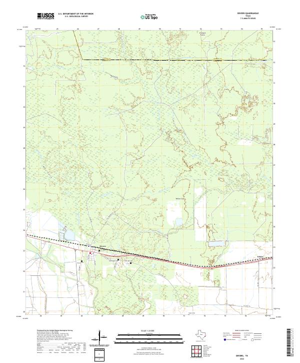 Devers 2022 topographic map thumbnail
