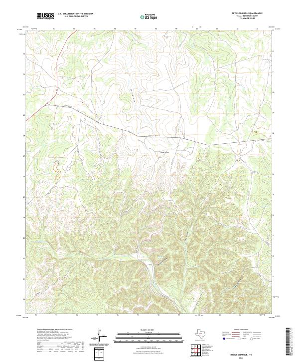 Devils Sinkhole 2022 topographic map thumbnail