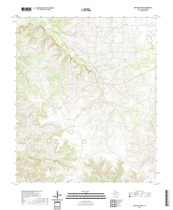 Dew Drop Creek 2022 topographic map thumbnail