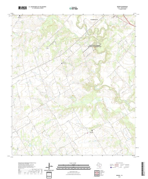 Dewees 2022 topographic map preview