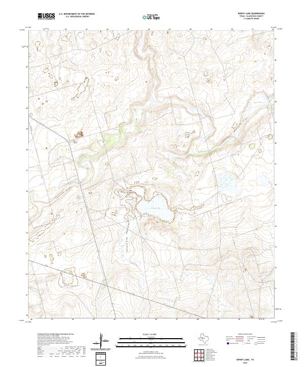 Dewey Lake topographic map thumbnail
