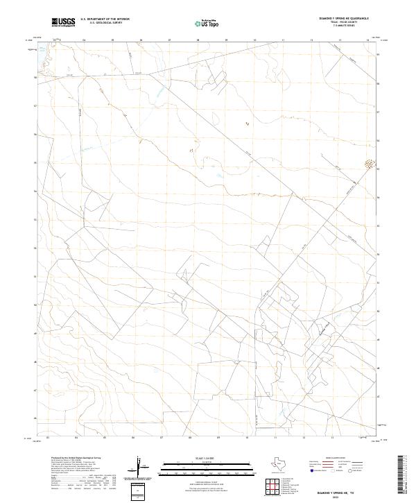 Diamond Y Spring NE topographic map thumbnail
