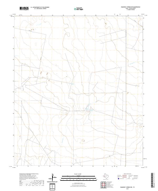 Diamond Y Spring NW 2022 topographic map thumbnail