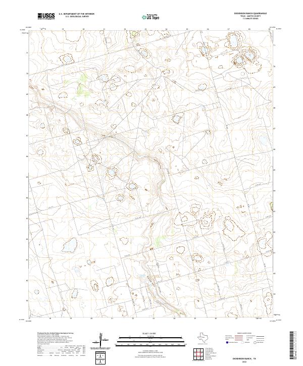 Dickenson Ranch 2022 topographic map thumbnail
