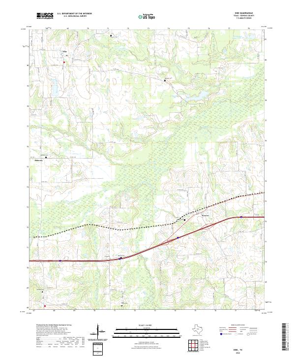 Dike 2022 topographic map preview