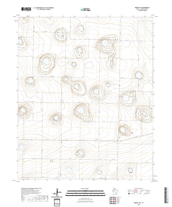 Dimmitt SW 2022 topographic map thumbnail