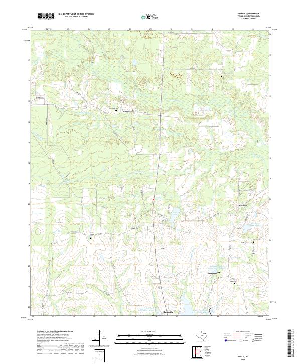 Dimple 2022 topographic map thumbnail