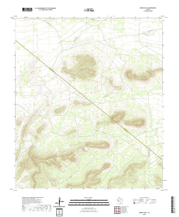 Dimple Hills 2022 topographic map thumbnail