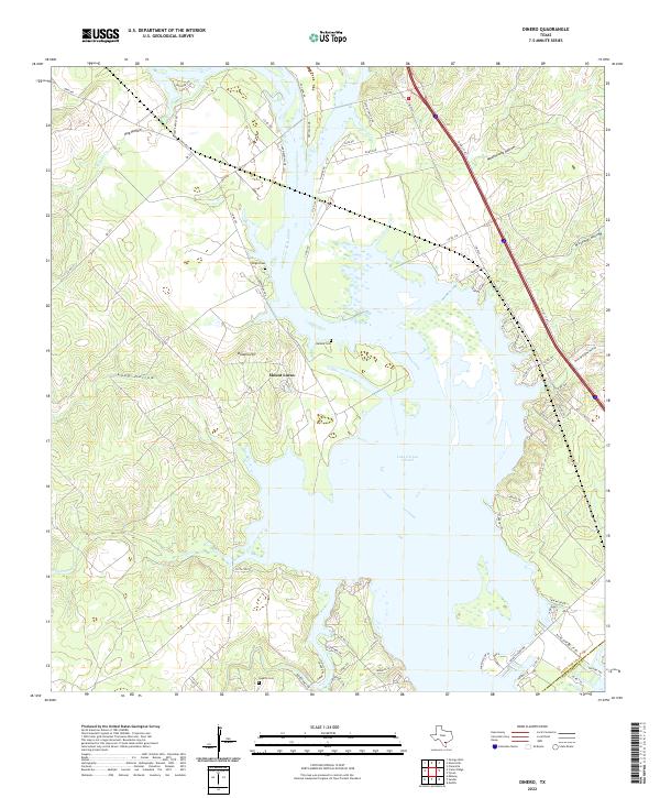 Dinero 2022 topographic map thumbnail