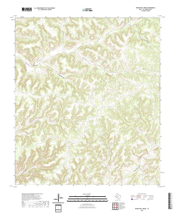 Divide Well Draw 2022 topographic map thumbnail