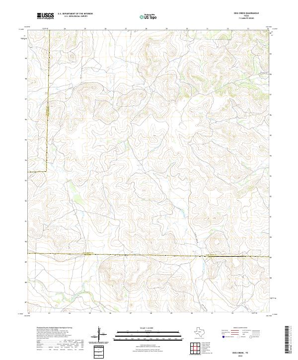 Dog Creek 2022 topographic map thumbnail