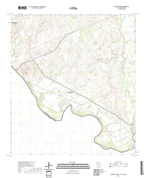 Dolores Ranch topographic map thumbnail