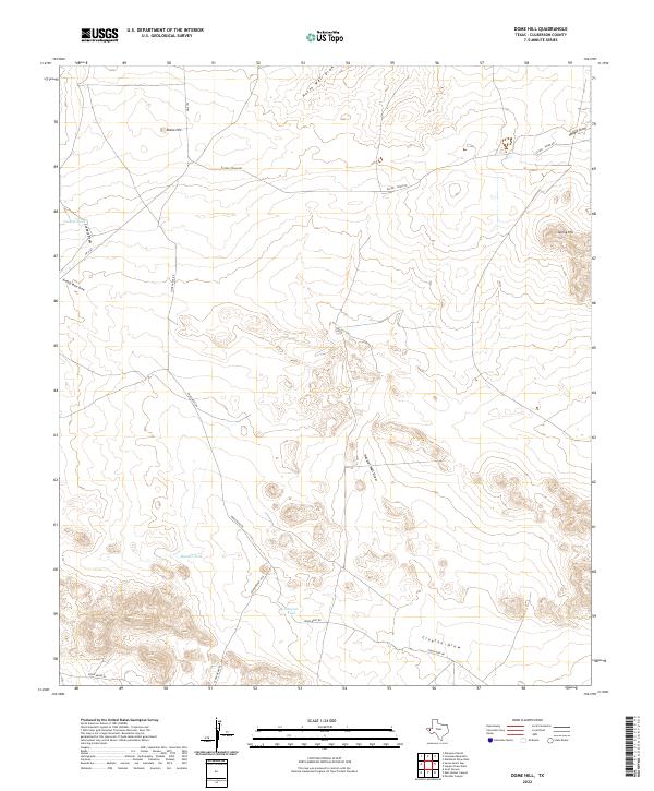 Dome Hill 2022 topographic map thumbnail