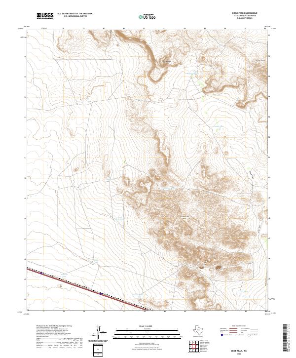 Dome Peak 2022 topographic map thumbnail