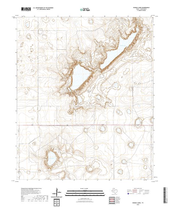 Double Lakes topographic map thumbnail