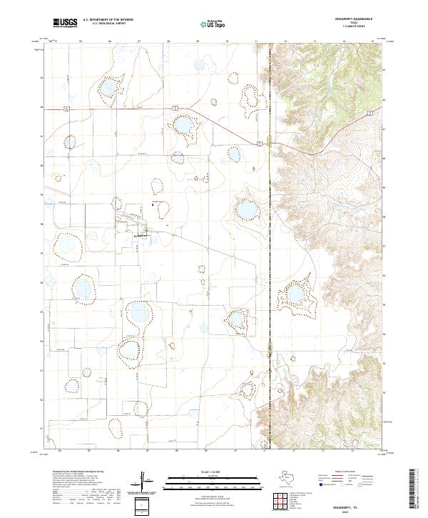 Dougherty 2022 topographic map preview