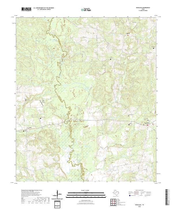 Douglass 2022 topographic map thumbnail