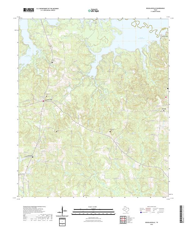 Douglassville topographic map thumbnail