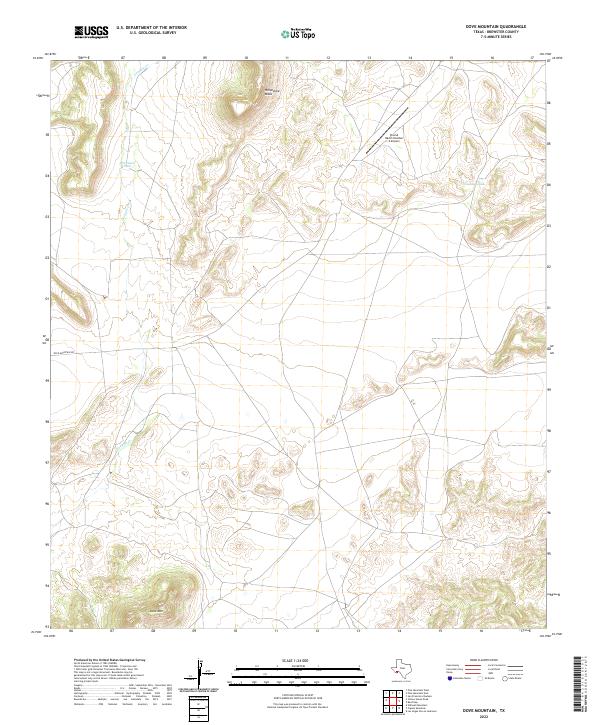 Dove Mountain topographic map thumbnail