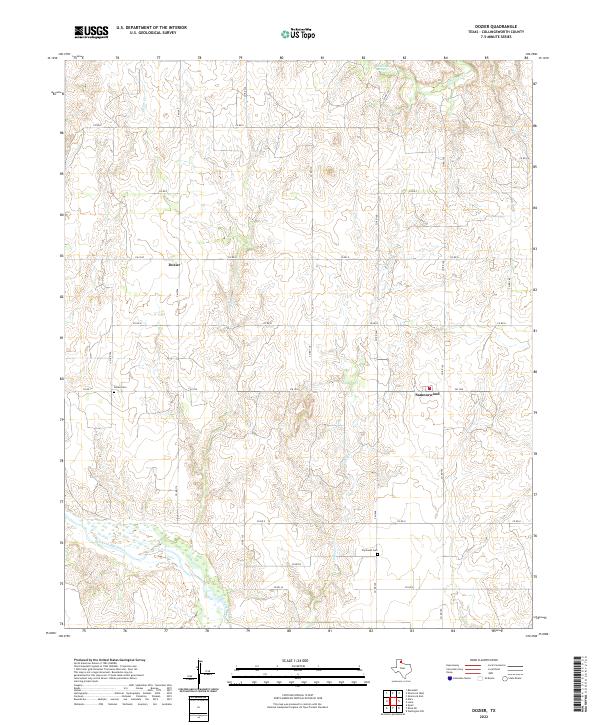 Dozier 2022 topographic map thumbnail