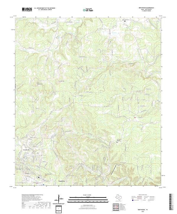 Driftwood 2022 topographic map thumbnail