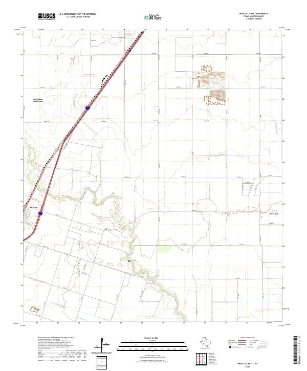 Driscoll East topographic map thumbnail