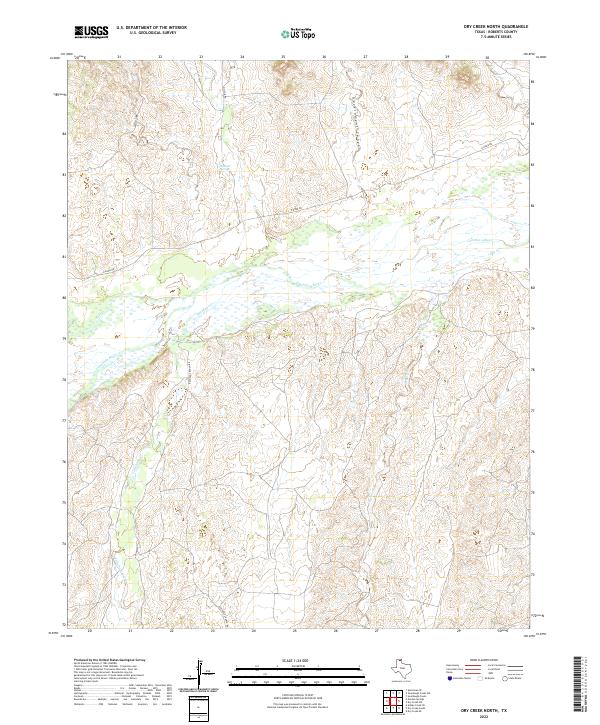 Dry Creek North topographic map thumbnail