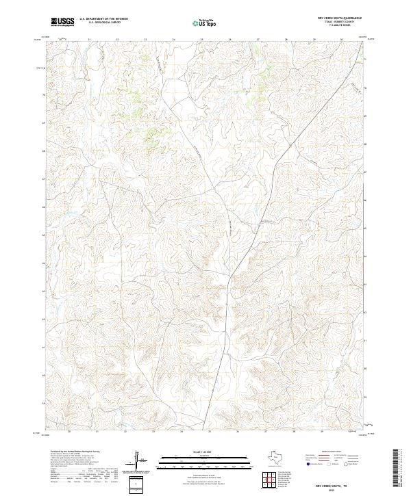 Dry Creek South topographic map thumbnail