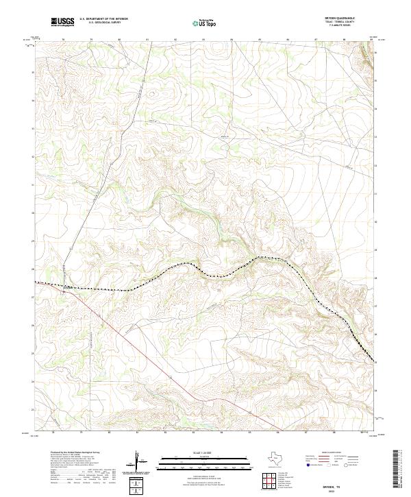 Dryden 2022 topographic map thumbnail