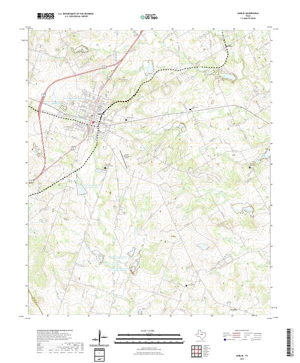 Dublin 2022 topographic map thumbnail