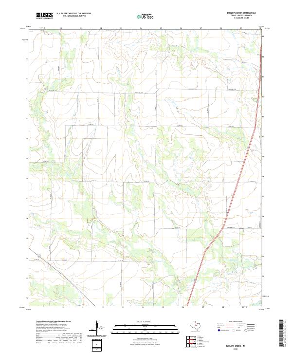 Dudleys Creek 2022 topographic map thumbnail