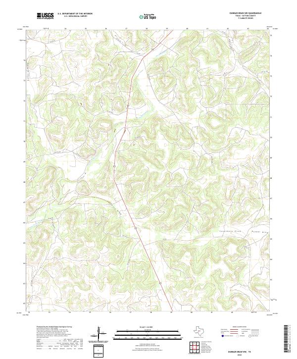 Dunbar Draw NW topographic map thumbnail