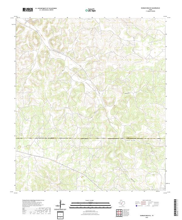 Dunbar Draw SE topographic map thumbnail