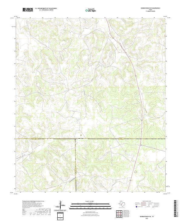 Dunbar Draw SW topographic map thumbnail