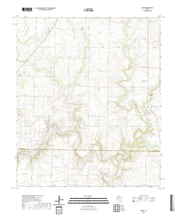 Dunn 2022 topographic map thumbnail