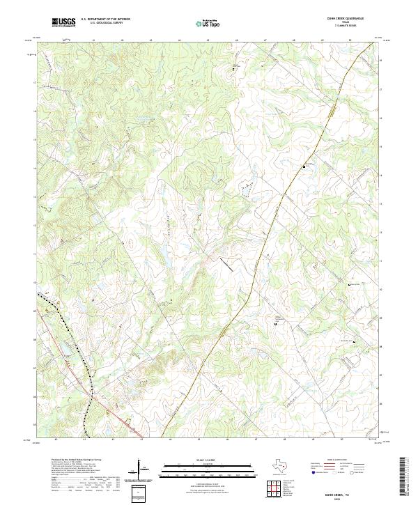 Dunn Creek 2022 topographic map thumbnail