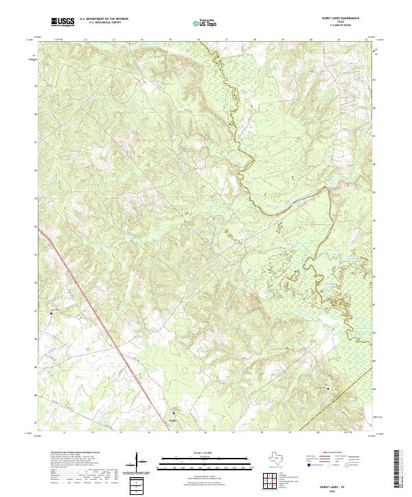 Durst Lakes topographic map thumbnail