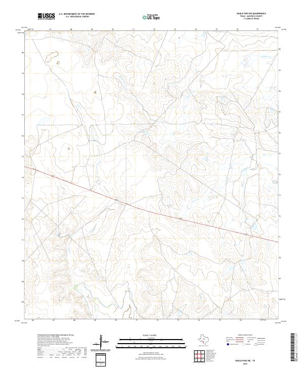 Eagle Pass NE topographic map thumbnail