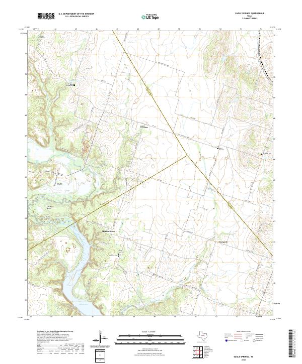 Eagle Springs 2022 topographic map thumbnail