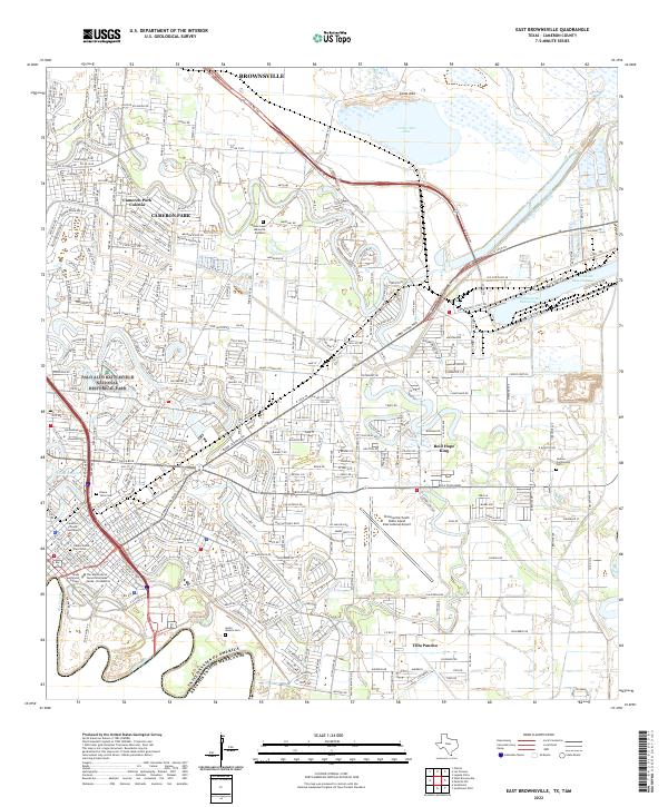 East Brownsville topographic map thumbnail