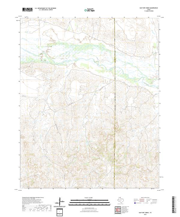 East Dry Creek topographic map thumbnail