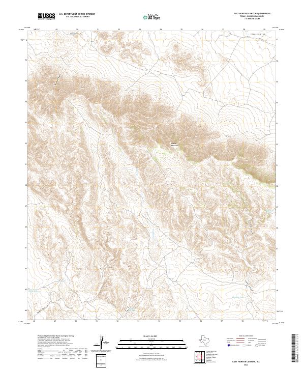 East Hunter Canyon topographic map thumbnail